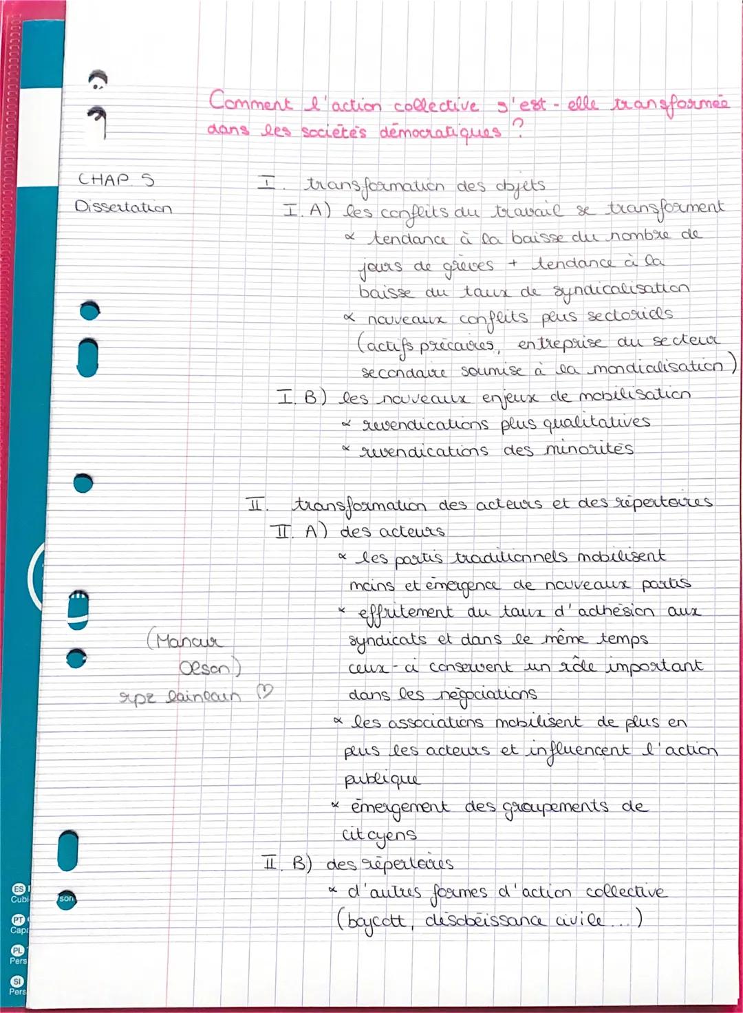 CHAP S
Dissertation


Comment l'action collective s'est-elle transformée
dans les sociétés démocratiques?

I. transformation des objets
I. A