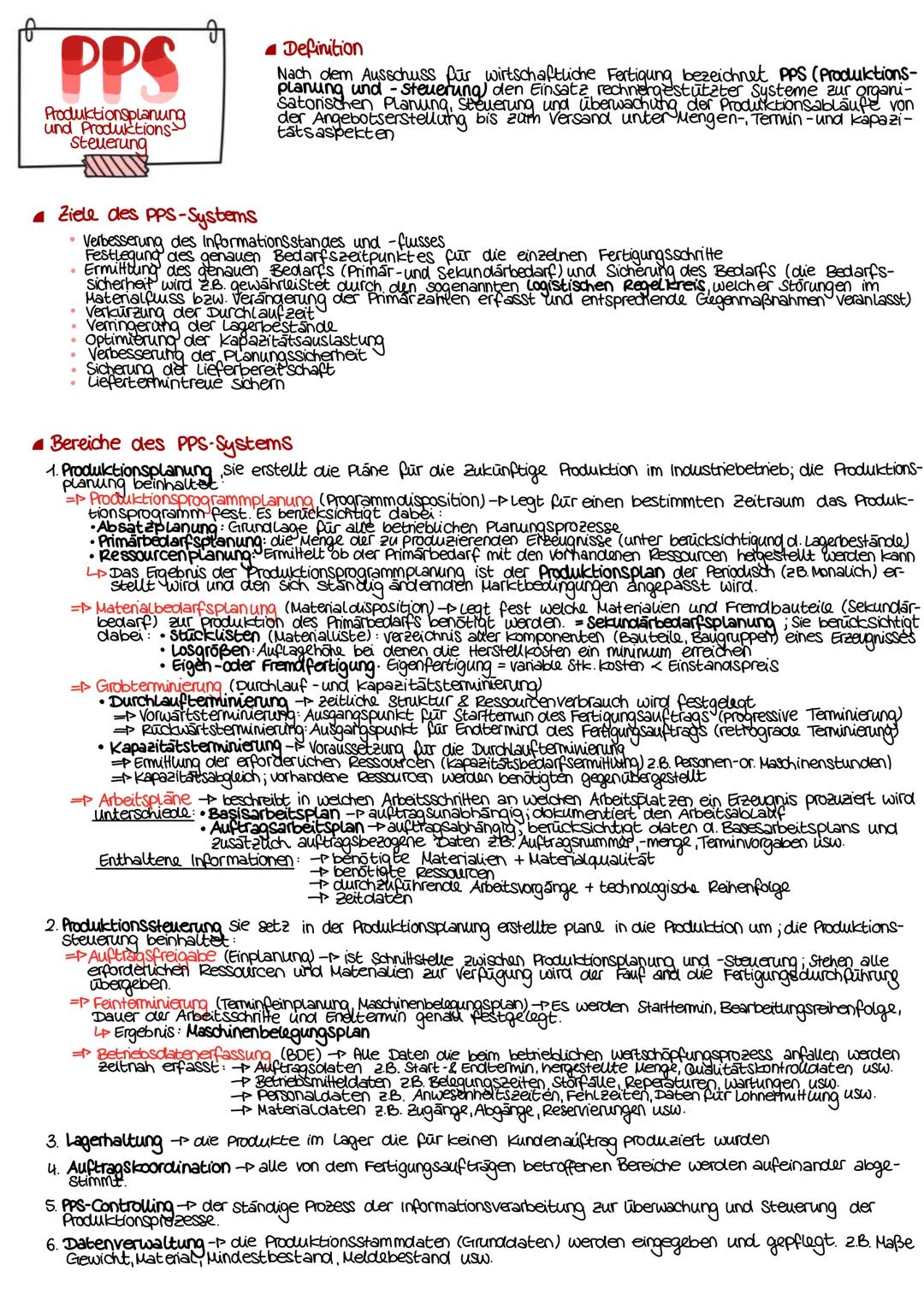 PPS
Produktionsplanung
und Produktions
Steuerung
Definition
Nach dem Ausschuss für wirtschaftliche Fertigung bezeichnet PPS (Produktions-
St