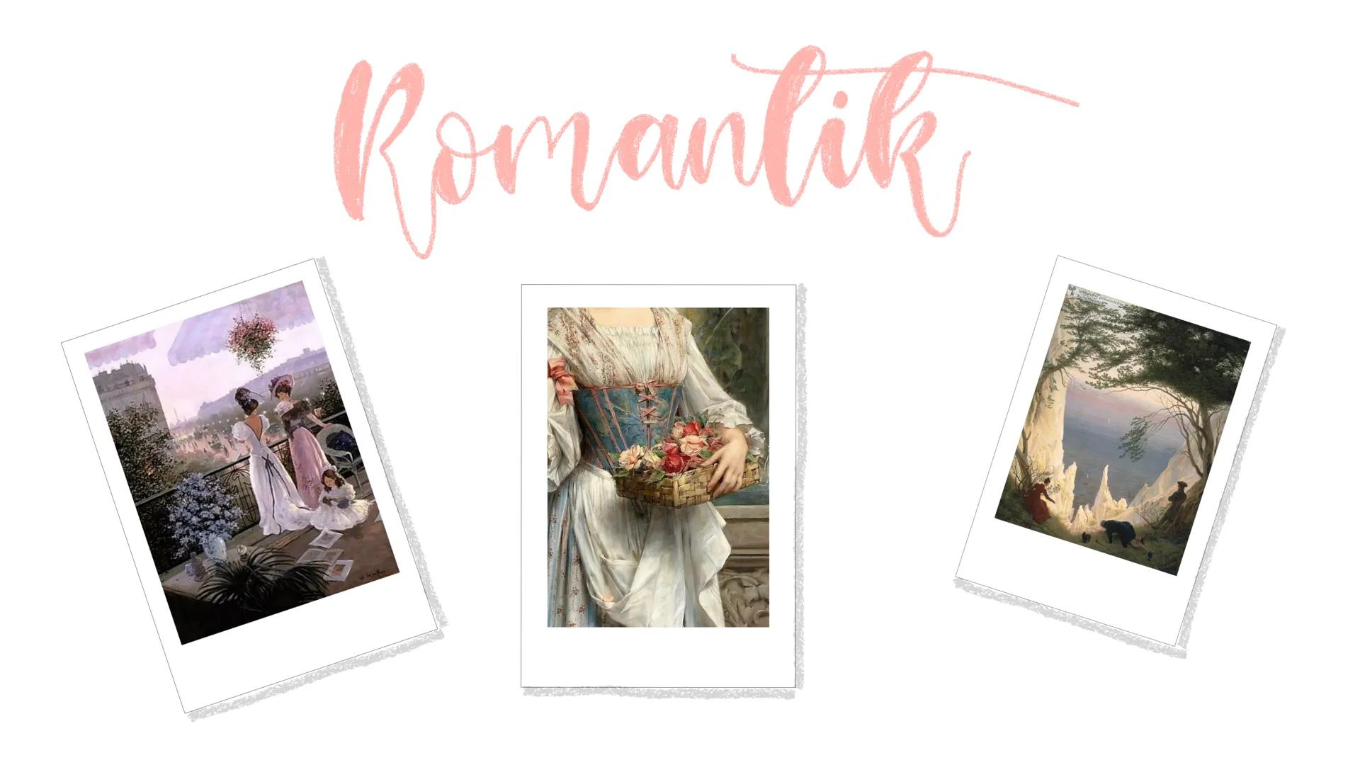 # Romantik # ALLGemein

*   Die Romantik ist eine Literaturepoche in Europa und Nordamerika

*   Ursprünge liegen in England

*   Wird unter