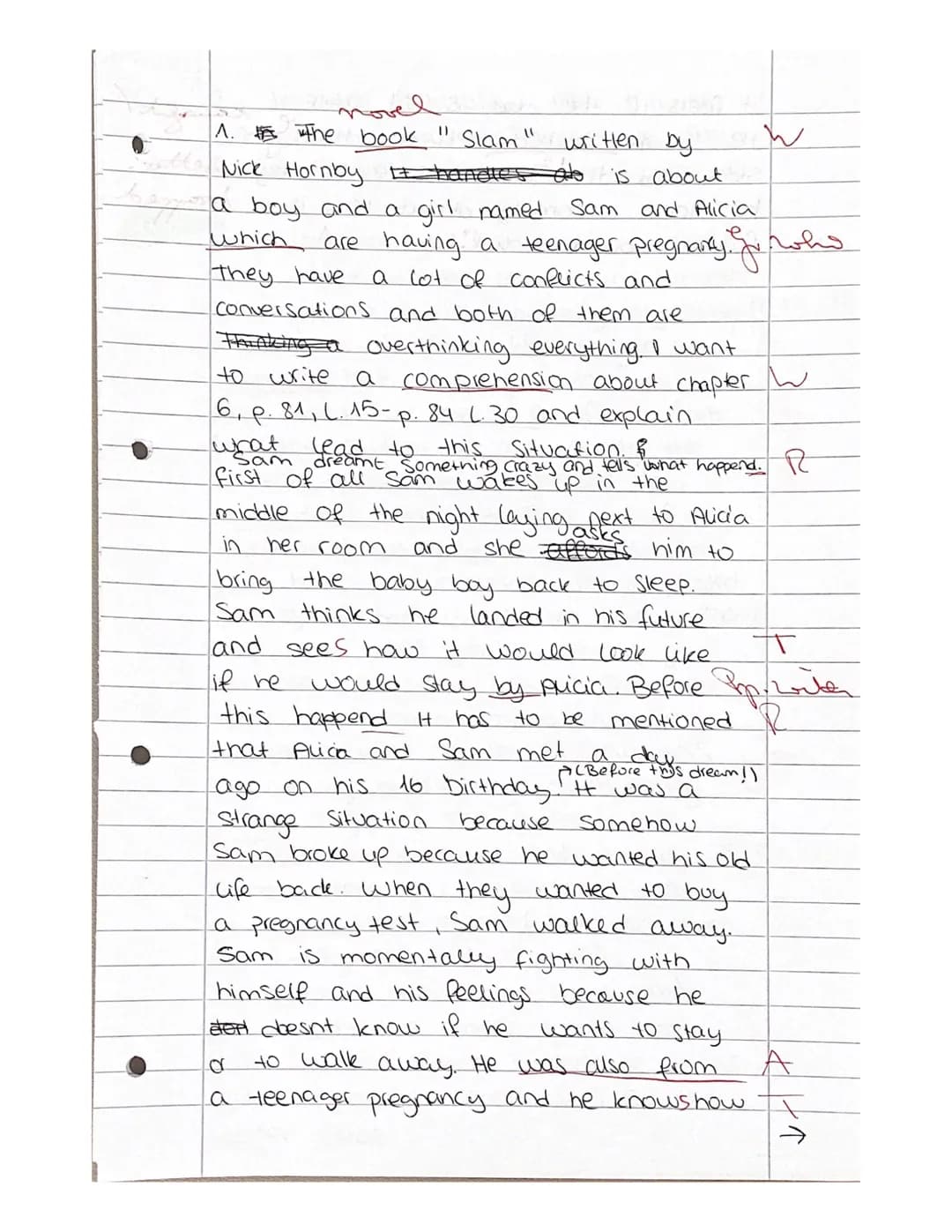 2020 EF 11.2 Englisch MÖLL
Analysing an excerpt from a novel (Nick Hornby: Slam)
Material: Nick Hornby, "Slam", Klett, Stuttgart 2009
chapte