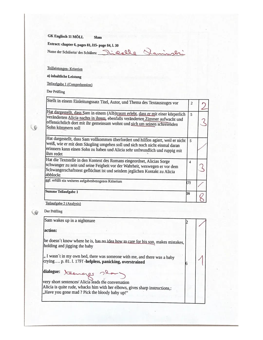 2020 EF 11.2 Englisch MÖLL
Analysing an excerpt from a novel (Nick Hornby: Slam)
Material: Nick Hornby, "Slam", Klett, Stuttgart 2009
chapte