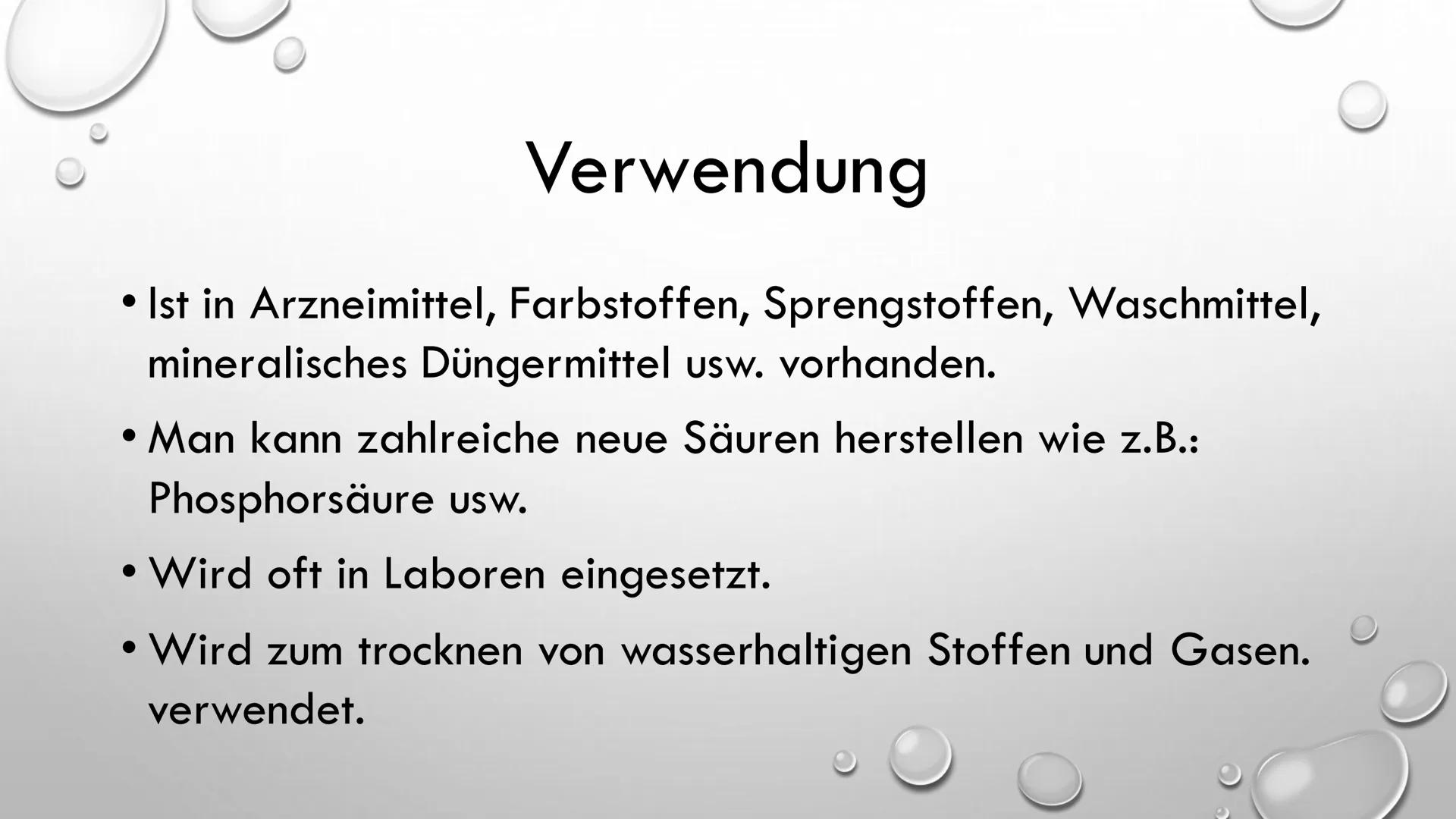 SCHWEFELSÄURE
Präsentation von Ilinca Michels
(O=S=0)
H-O-S-O-H ●
Inhalt
Allgemeines
Geschichte
Chemische Eigenschaften
Kontakt mit dem Körp