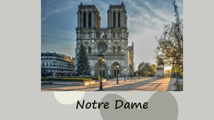 Notre Dame de
Paris Fakten
• Wurde von Maurice DE Sully und Ludwig II. Gebaut
Die Notre Dame ist eine Kathedrale im Herzen von Paris
• Im Mi