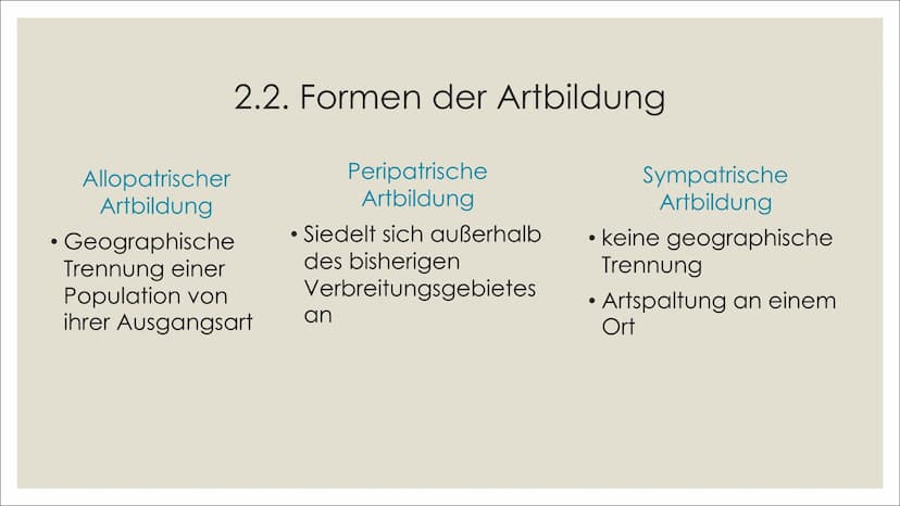 NE
빛
브
브
ARTBILDUNG UND
ISOLATIONSMECHANISMEN
카멜
빛 1. Definitionen
2. Artbildung
1. Artkonzepte
2. Formen der Artbildung
4. Quellenverzeichn