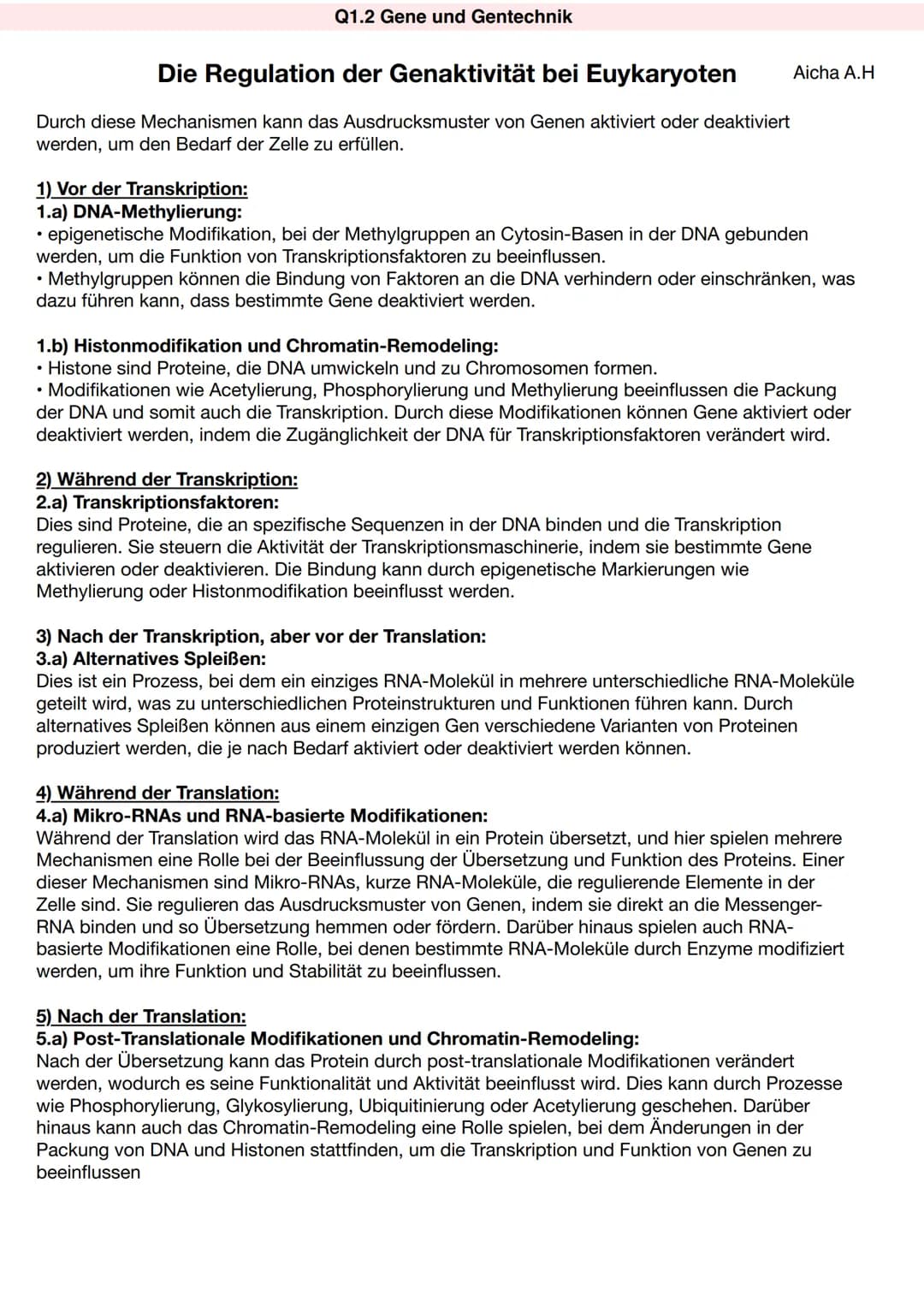 REGULATION DER GENAKTIVITÄT
Gentransfer bei Bakterien
Operonmodell/Jacob-Monod-Modell (Schema) am Beispiel des Lac-Operons bei Prokaryoten
D