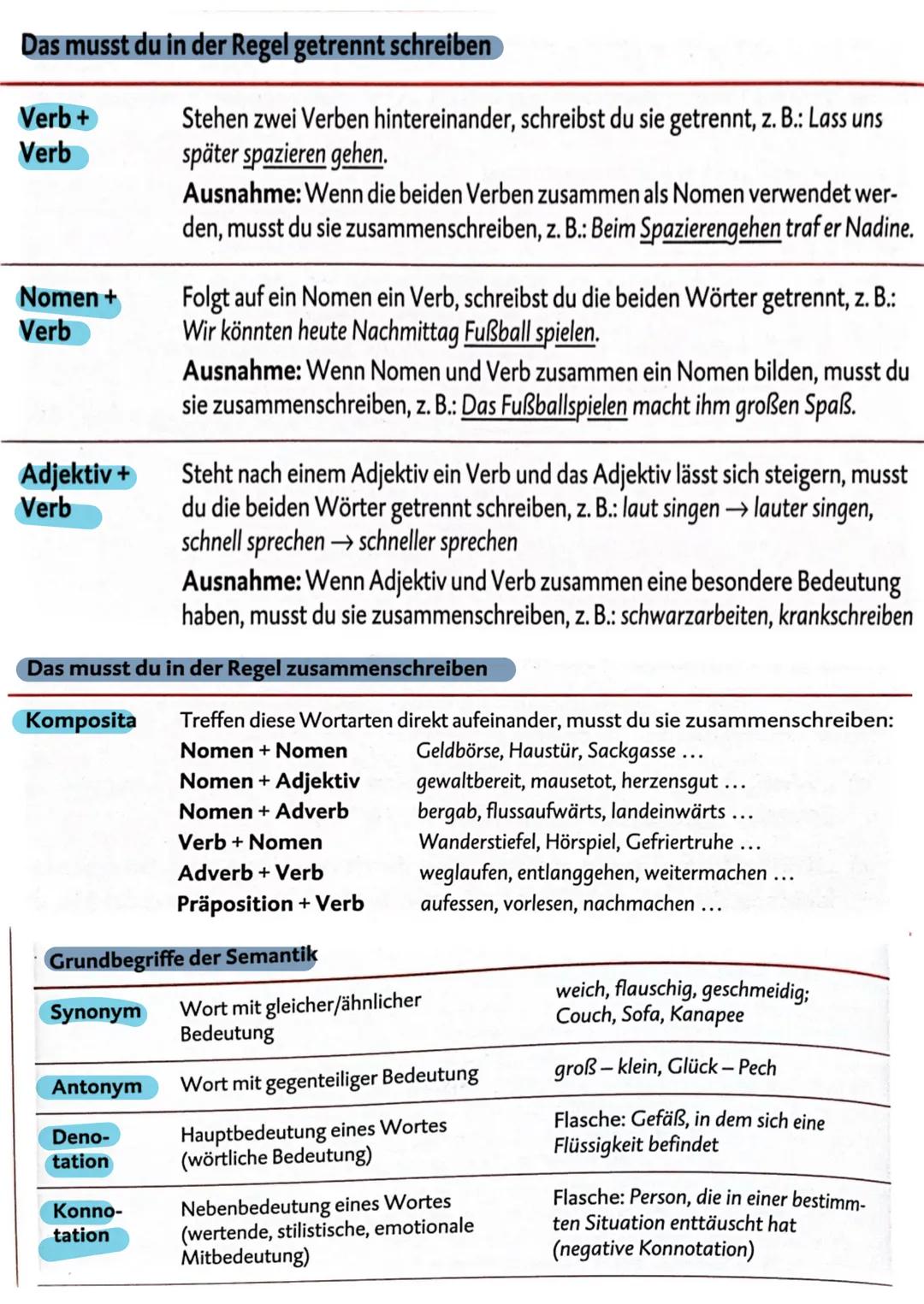 ZUSAMMENFASSUNG DEUTSCH
Wortarten
Das Substantiv / Das Nomen
Es bezeichnet Personen oder Dinge.
Substantive haben entweder ein natürliches G