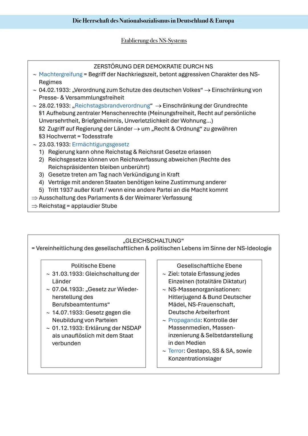 Nationalsozialismus
Politische & idiologische Voraussetzungen des Nationalsozialismus
AUFSTIEG DER NSDAP
1921: Übernahme des Parteivorsitzes