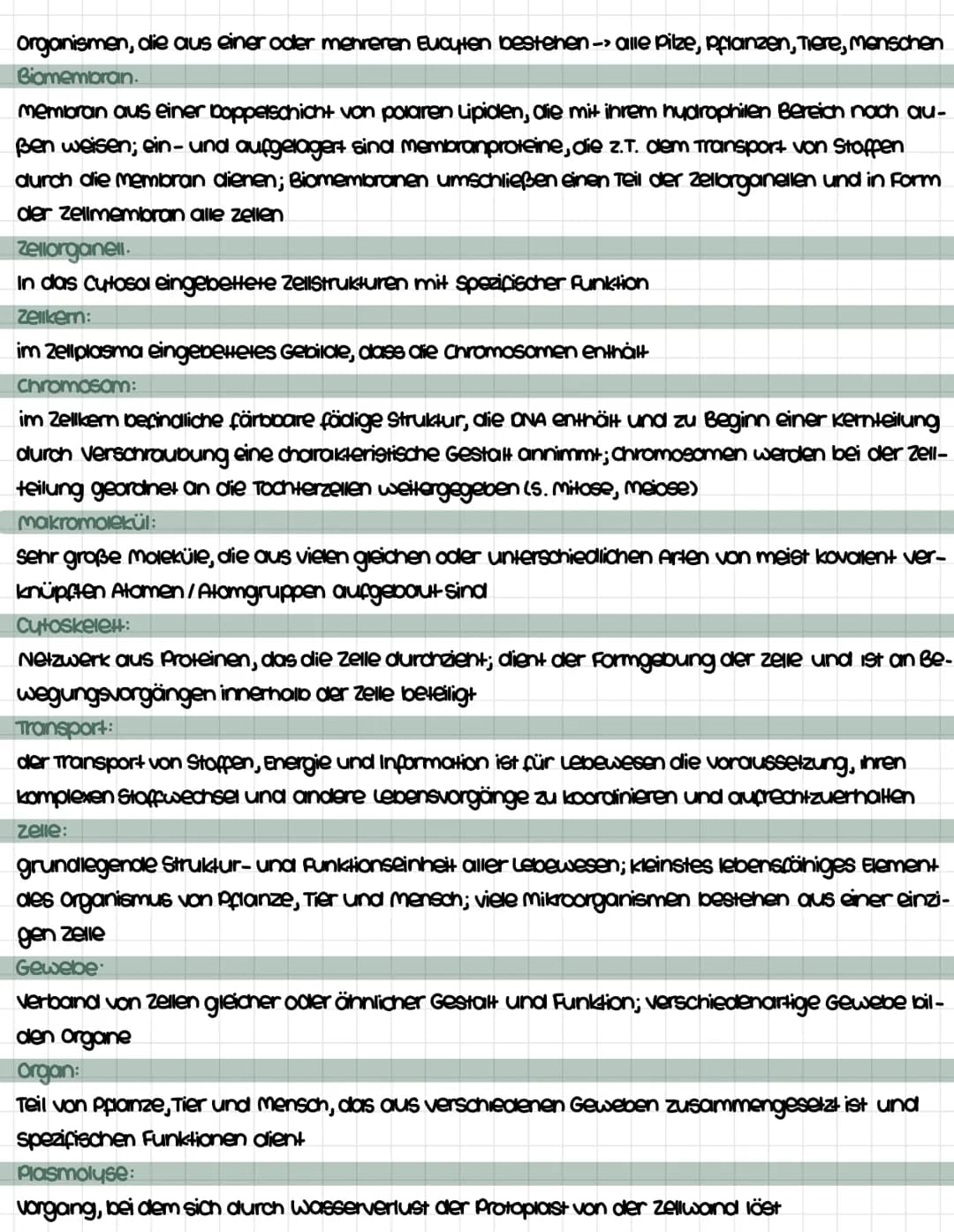 Inhaltsfeld 1: Biologie der Zelle
zellaufbau
zellen = abgetrennte Kompartimente, in denen sich weitere kleinere Bestandteile befinden
unters