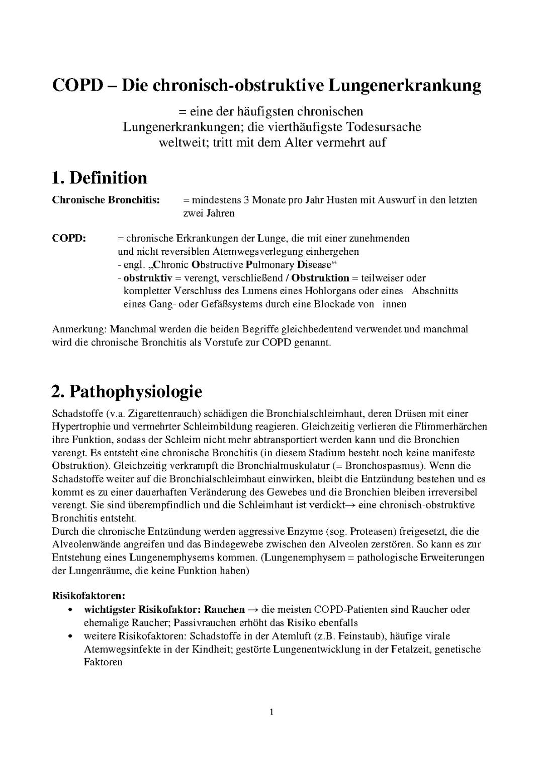 Was ist COPD? Symptome, Stadien und Therapien einfach erklärt