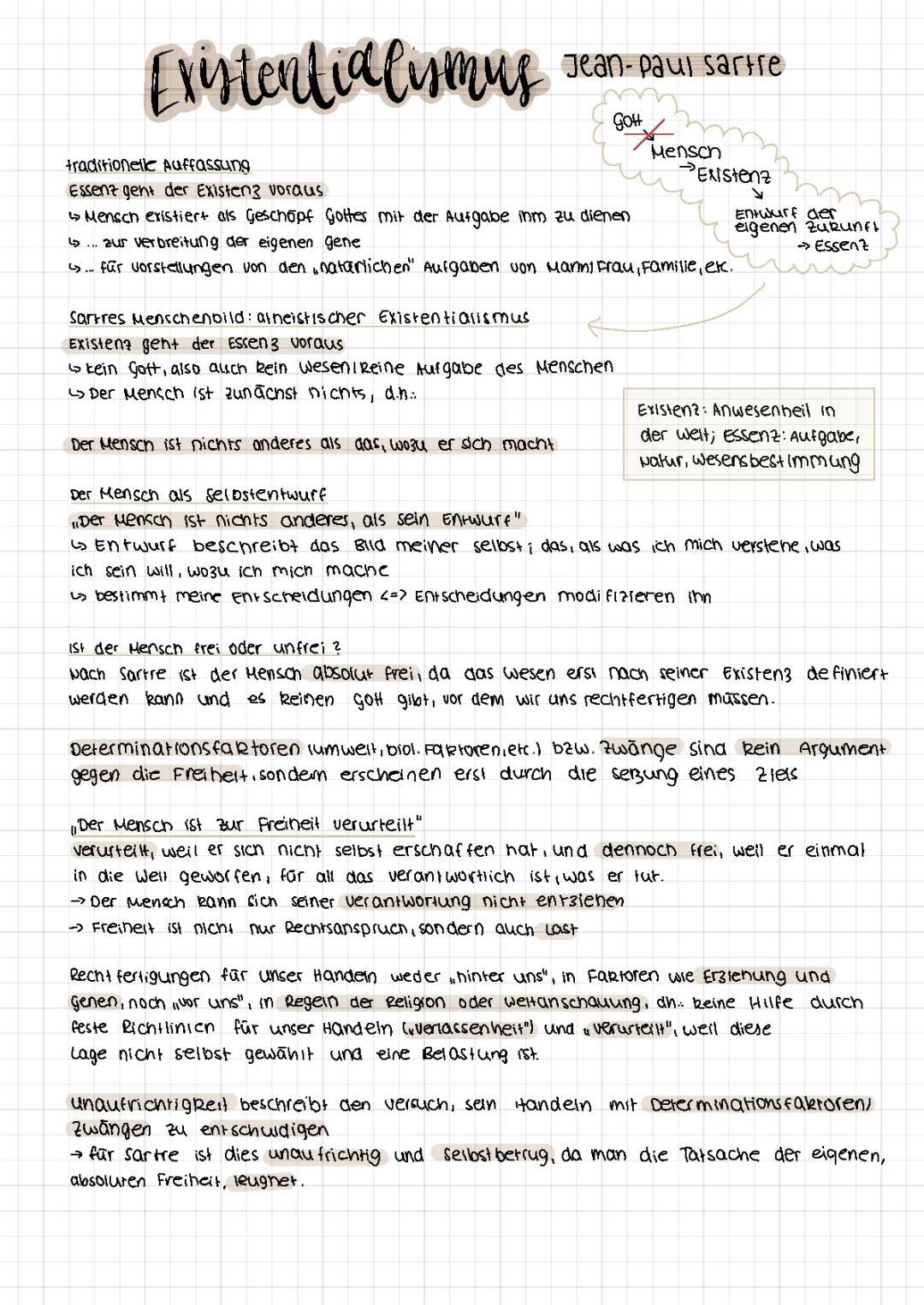 Jean Paul Sartre Existentialismus