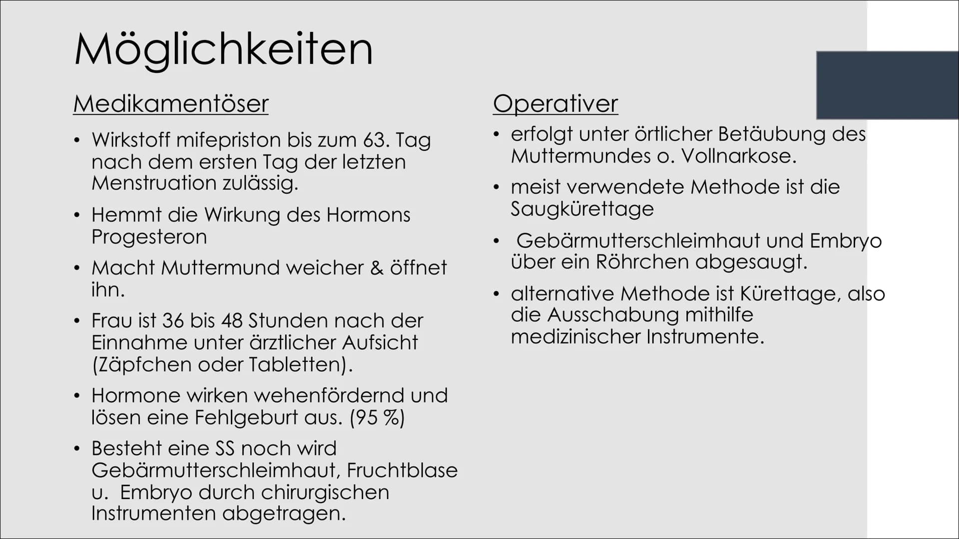 § 218
Schwangerschaftsabbruch Inhaltsverzeichnis
●
●
●
●
●
Allgemeines
Vorstellung des Paragraphen
• § 218a Straflosigkeit des Schwangerscha