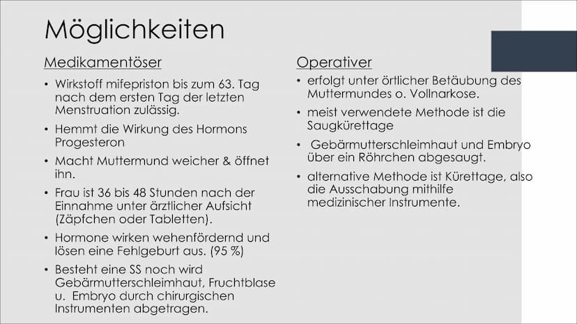 § 218
Schwangerschaftsabbruch Inhaltsverzeichnis
●
●
●
●
●
Allgemeines
Vorstellung des Paragraphen
• § 218a Straflosigkeit des Schwangerscha