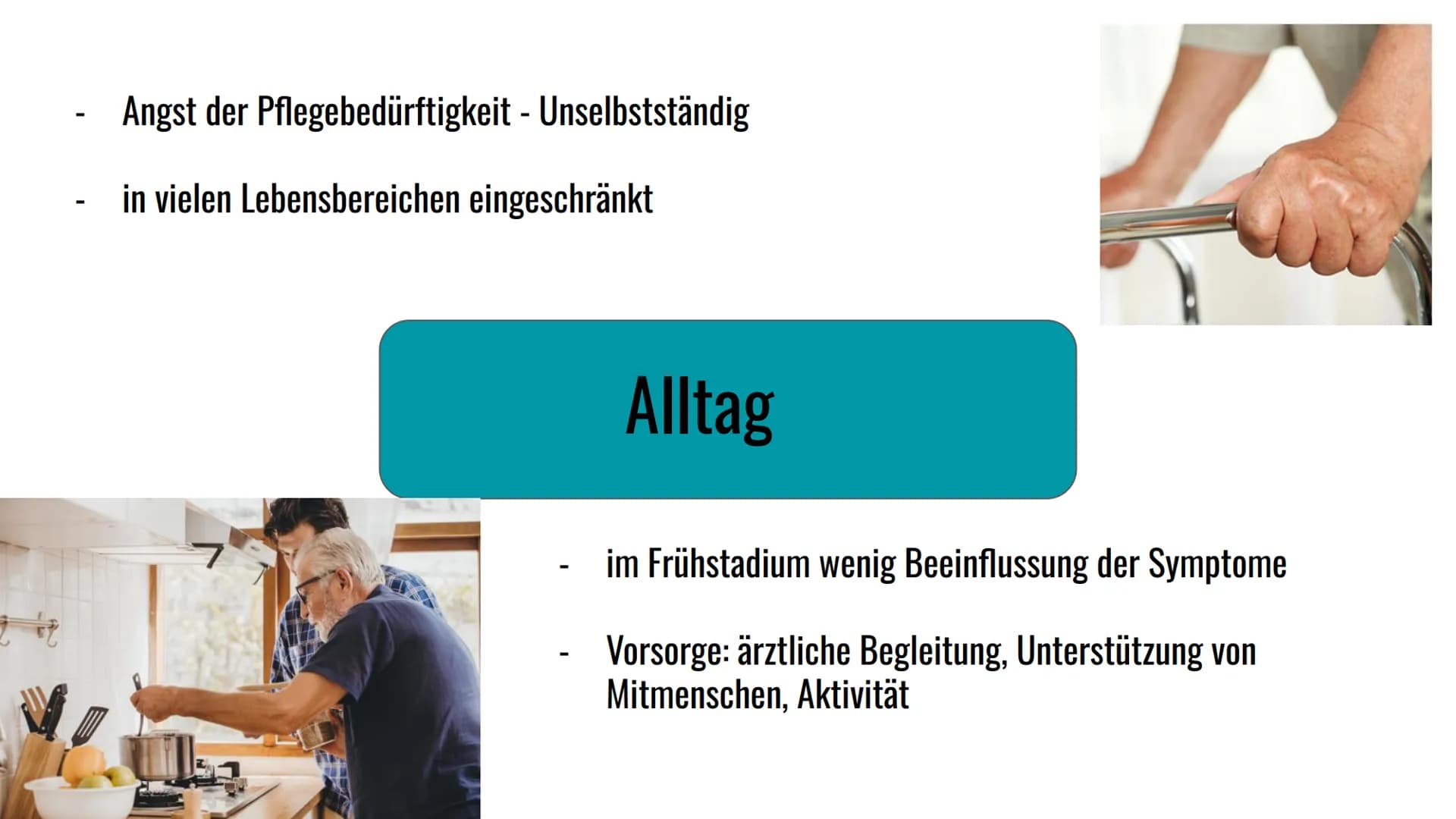 Morbus Parkinson
Krankheit
eine
neurodegenerative
}} Inhaltsverzeichnis
1. Definition
2. Symptome & Erkennungsmerkmale
3. Formen von Morbus 