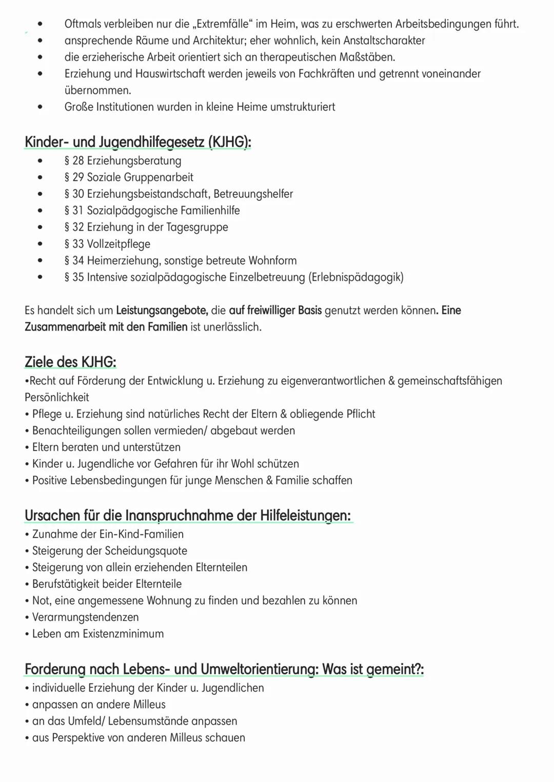 Entwicklung und Geschichte der Heimerziehung:
~16. Jahrhundert
verwaiste Kinder kamen in fremde Familien → oftmals Ausbeutung als billige Ar