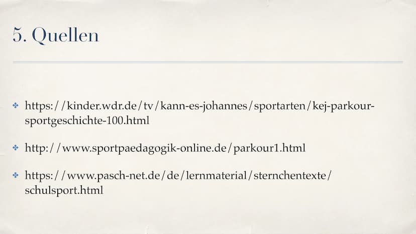●
●
●
●
Le Parkour
Von Pepe, Fiona, Nina, Melda (EF, Sport G4 Dudek)
Ursprung des Parkour
Ursprung des Parkour-Sports kommt von der Méthode 