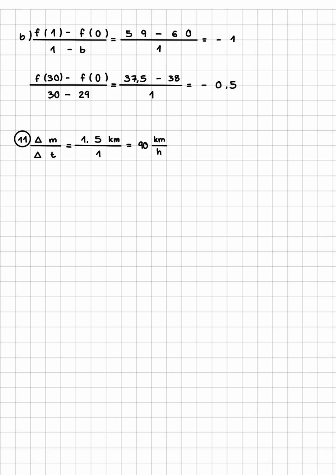 mittlere Steigung
Differenzquotienten.
YA
fb)
f(a)
1
2
Bsp: f(x)= 50
χε
Χ
Δ f
f (30)
f (10) =
Δ x
30
-
-
- 10
ΔΙ
Δ x
●
18
f(b) - f(a)
b
-
20