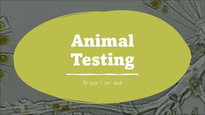 Know Animal Testing, Tierversuche Powerpoint thumbnail