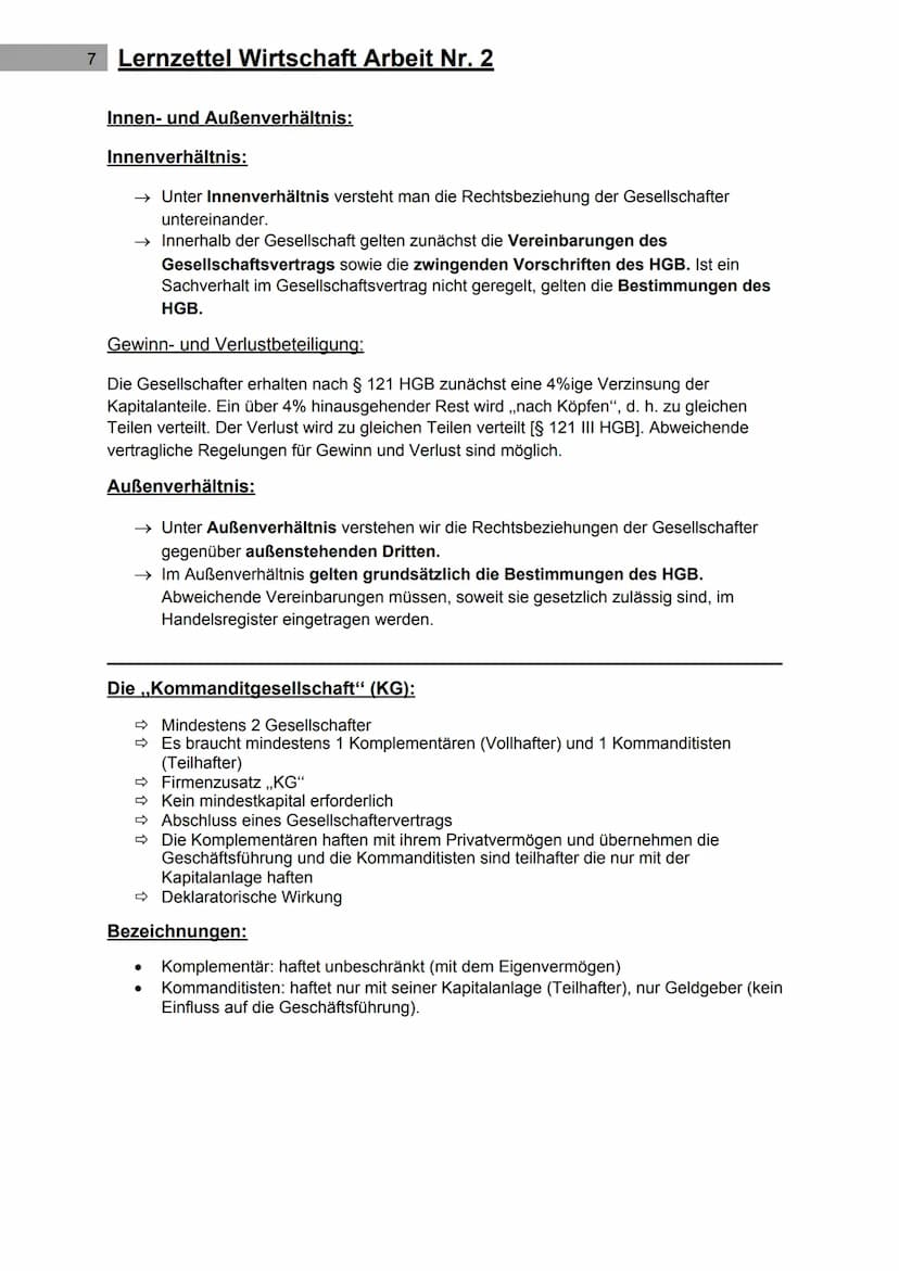 1 Lernzettel Wirtschaft Arbeit Nr. 2
Themen:
➜ Kaufmannsarten
➜ Firma
→ Handelsregister
➜ Einzelunternehmer
→ Personen- und Kapitalgesellsch