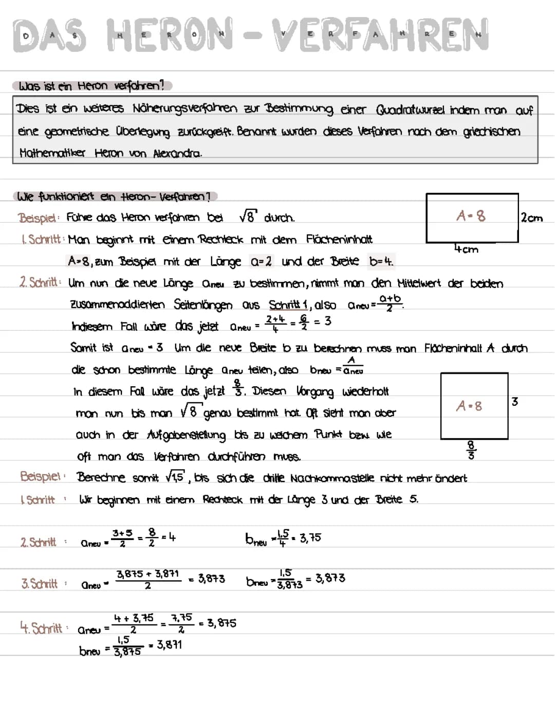 Das Heron-Verfahren 