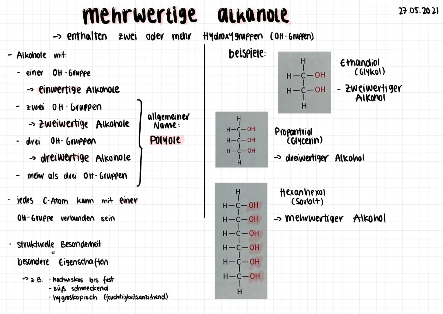 Die homologe Reihe
Methanol C₁H40/C₂30
Ethan ol
Propanol
C₂H60/C₂H5OH
Butan ol
Pentan ol
Hexan ol
C3H₂O
Cytt 100
CsH2O
C6H₁O
Heptanol C₂H₁60