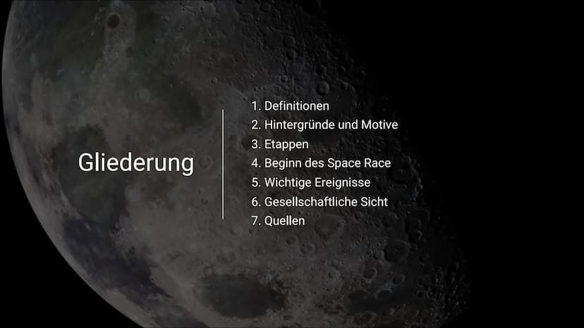 USA und Sowjetunion im
Kalten Krieg
Space Race Handout Space Race
Definition:
Meilensteine:
1955:
1957:
1958:
1961:
1961:
1965:
1966:
1968:
