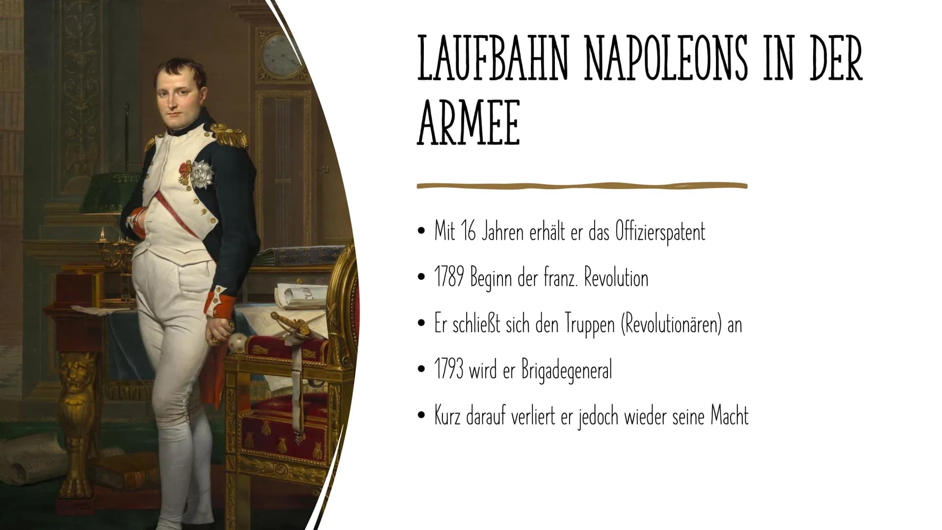 NAPOLEON BONAPARTE
Hat Napoleon die Revolution vollendet - oder hat er sie zerstört? GLIEDERUNG
Wer war eigentlich Napoleon
Lebenslauf
1.
2
