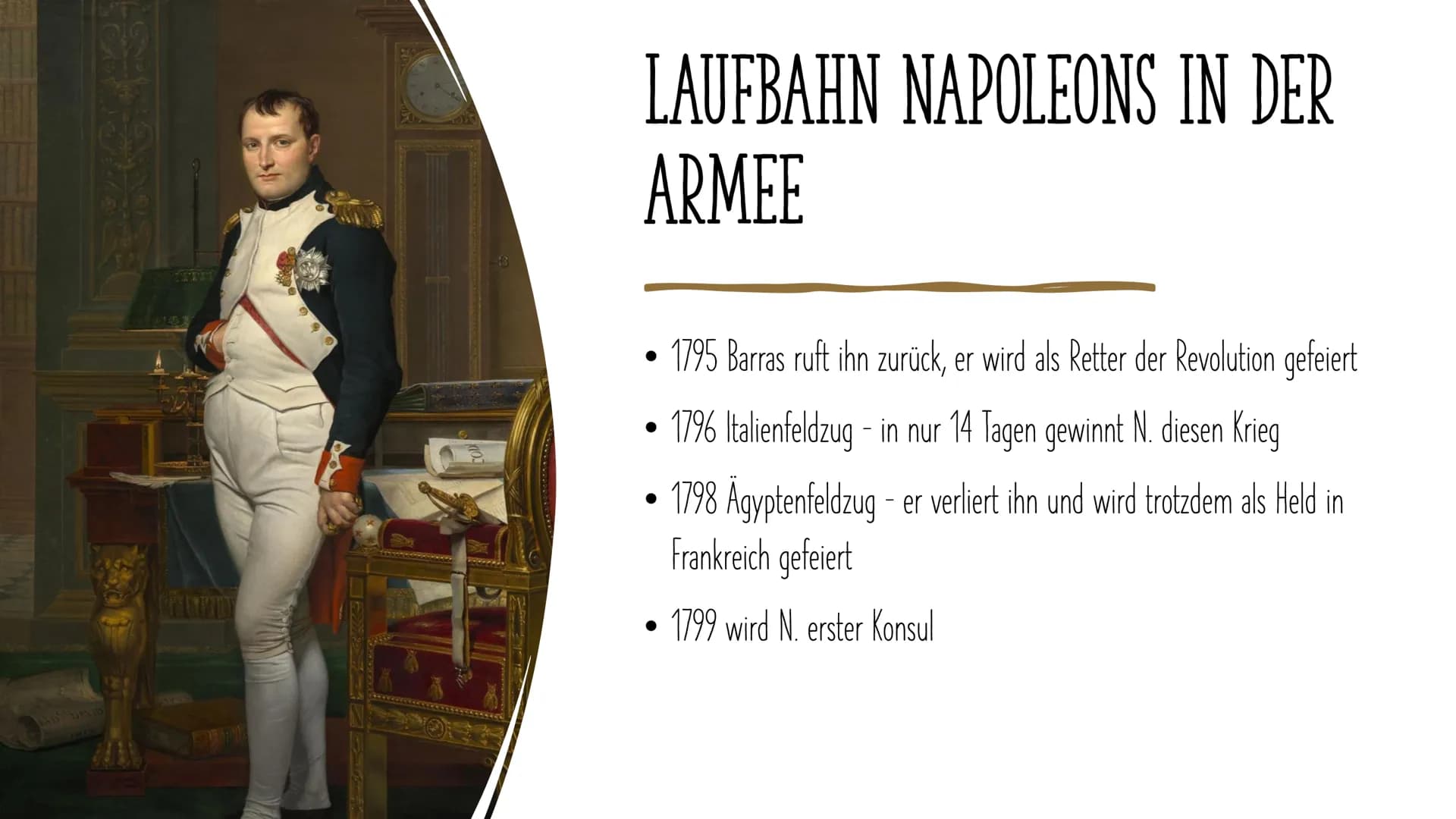 NAPOLEON BONAPARTE
Hat Napoleon die Revolution vollendet - oder hat er sie zerstört? GLIEDERUNG
Wer war eigentlich Napoleon
Lebenslauf
1.
2
