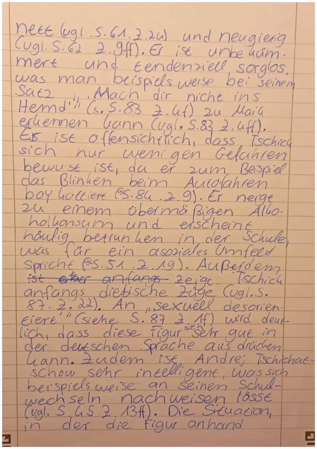 Tschick
mit einem
Der Adoles zenzroman Tschich
geschrieben von Wolfgang Herrendarf
im Jahre 2010, handelt von
zwei Jugendlichen, die
gestohl