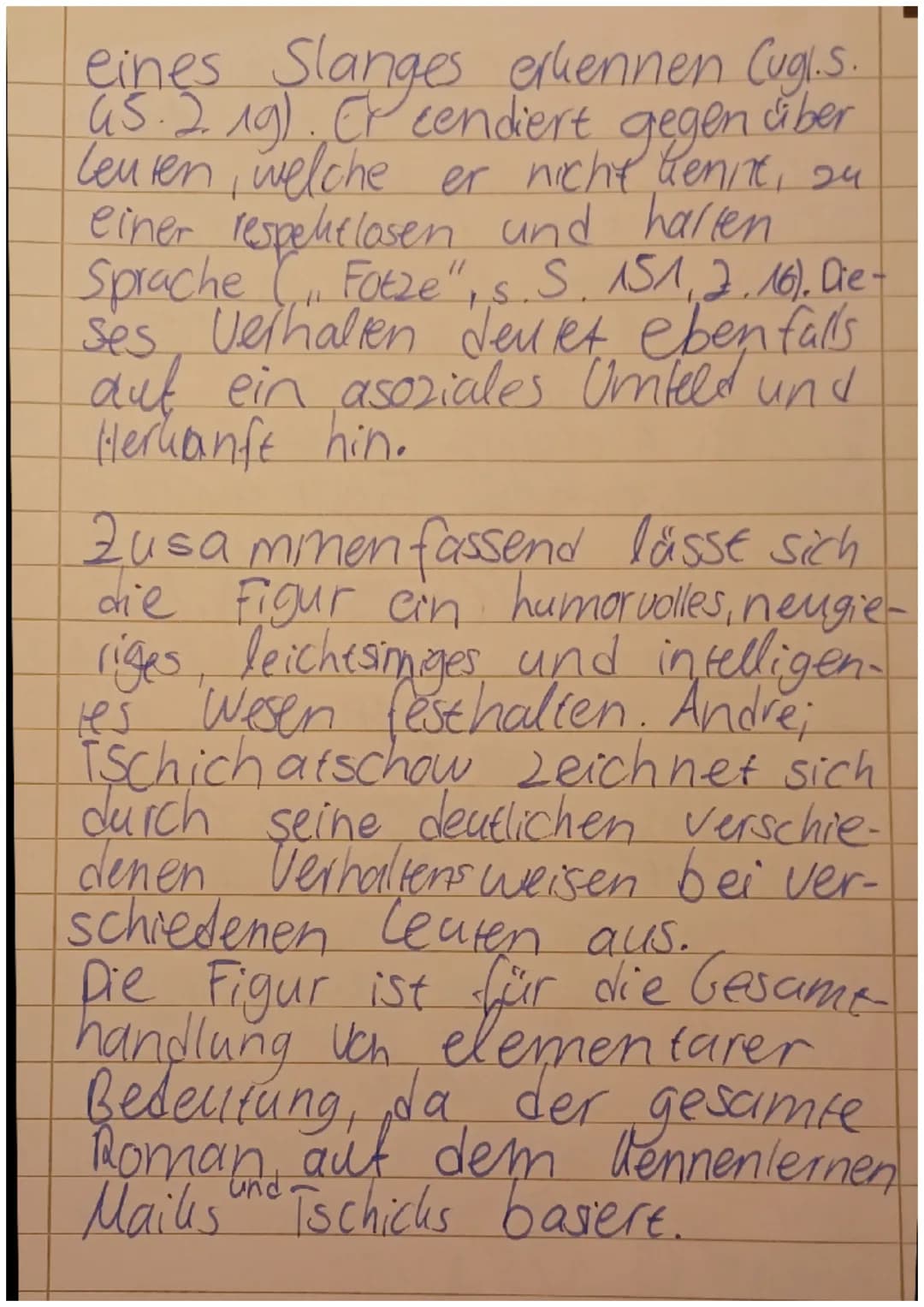 Tschick
mit einem
Der Adoles zenzroman Tschich
geschrieben von Wolfgang Herrendarf
im Jahre 2010, handelt von
zwei Jugendlichen, die
gestohl