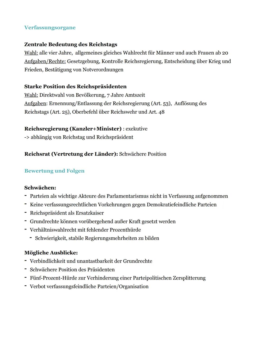 # Weimarer Republik

Gründungsphase

Situation am Ende des ersten Weltkriegs
- fehlende Arbeitsplätze
- Mangel (Rohstoffe, Lebensmittel, Hei