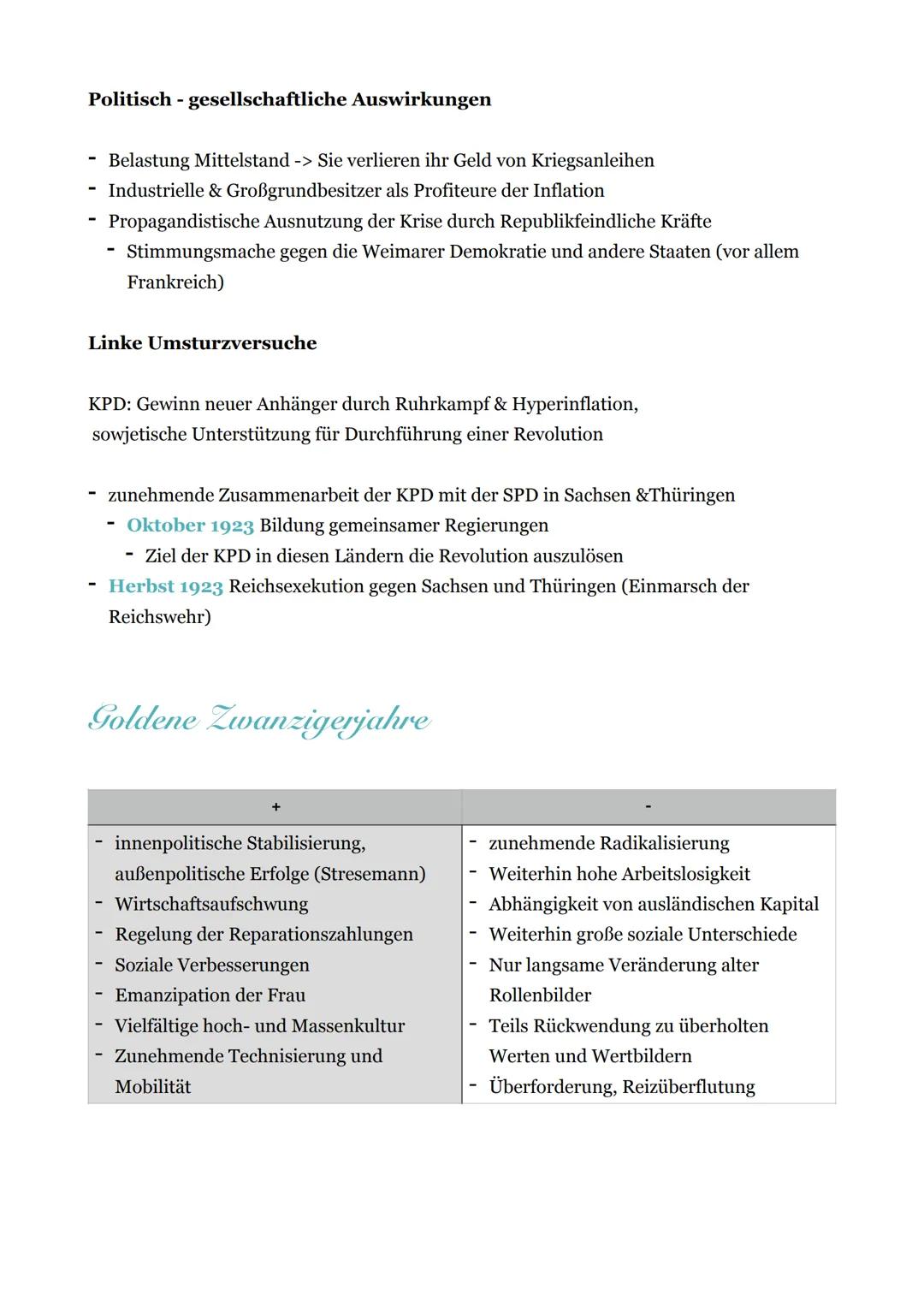 # Weimarer Republik

Gründungsphase

Situation am Ende des ersten Weltkriegs
- fehlende Arbeitsplätze
- Mangel (Rohstoffe, Lebensmittel, Hei