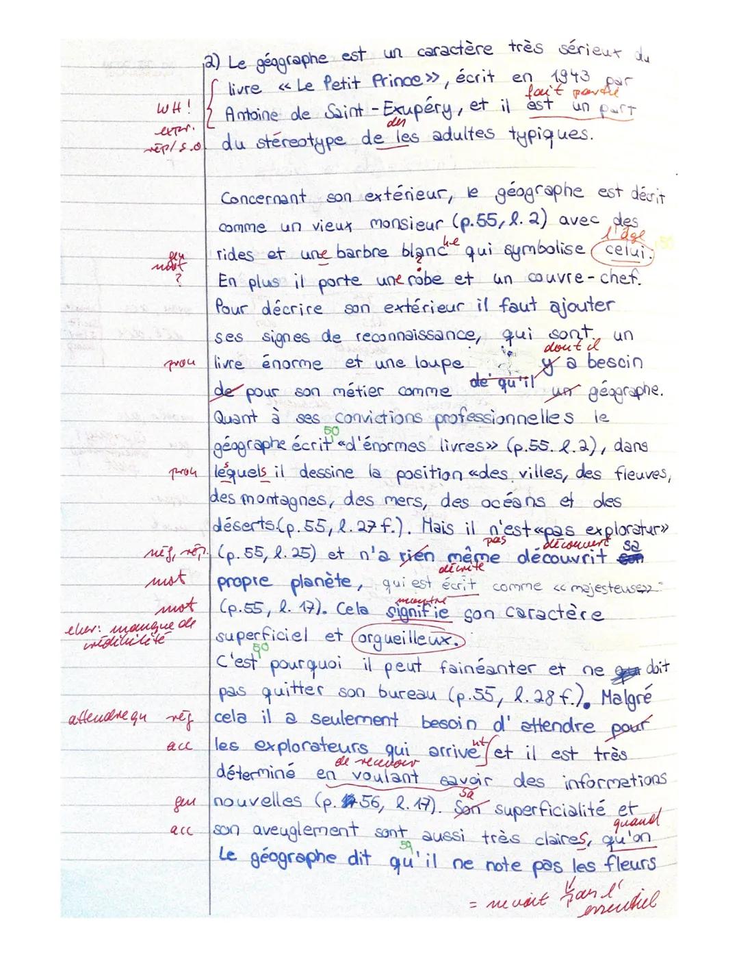 LK11 Französisch
Interrogation écrite no 2 20 mai 2020
Luisa Sommer
Sujet: Antoine de Saint-Exupéry
Le Petit Prince
Extrait de texte: chapit