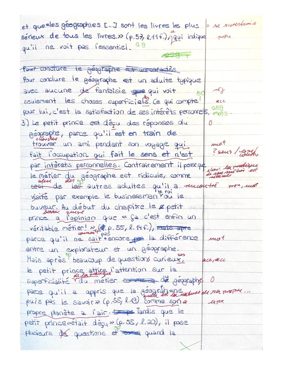 LK11 Französisch
Interrogation écrite no 2 20 mai 2020
Luisa Sommer
Sujet: Antoine de Saint-Exupéry
Le Petit Prince
Extrait de texte: chapit