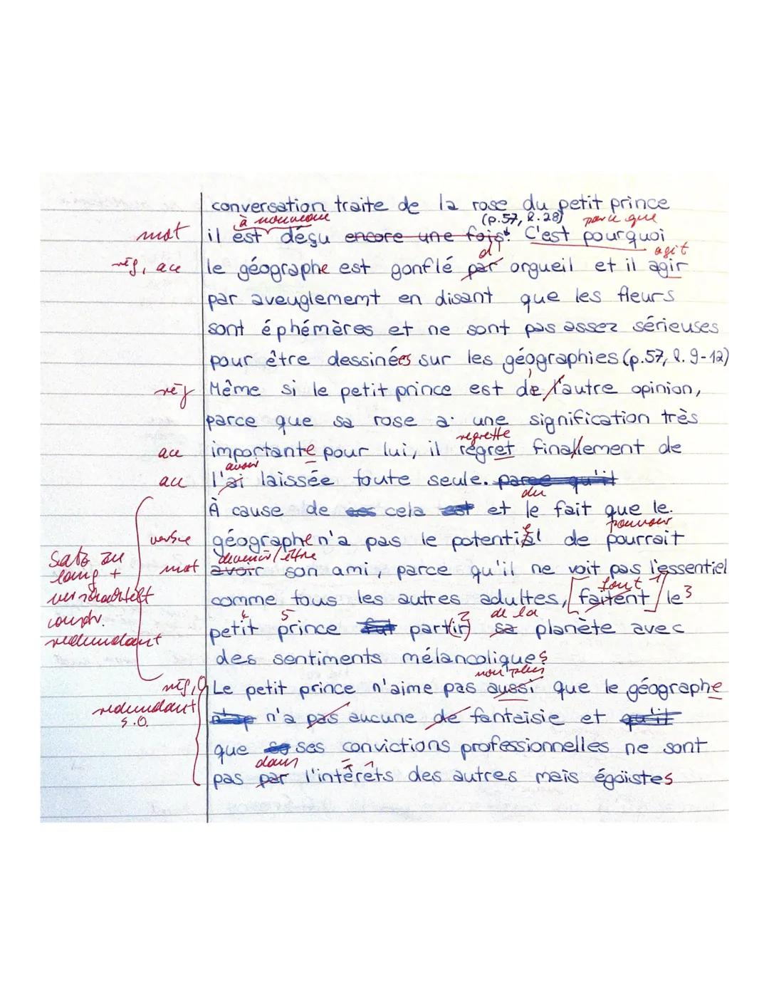 LK11 Französisch
Interrogation écrite no 2 20 mai 2020
Luisa Sommer
Sujet: Antoine de Saint-Exupéry
Le Petit Prince
Extrait de texte: chapit
