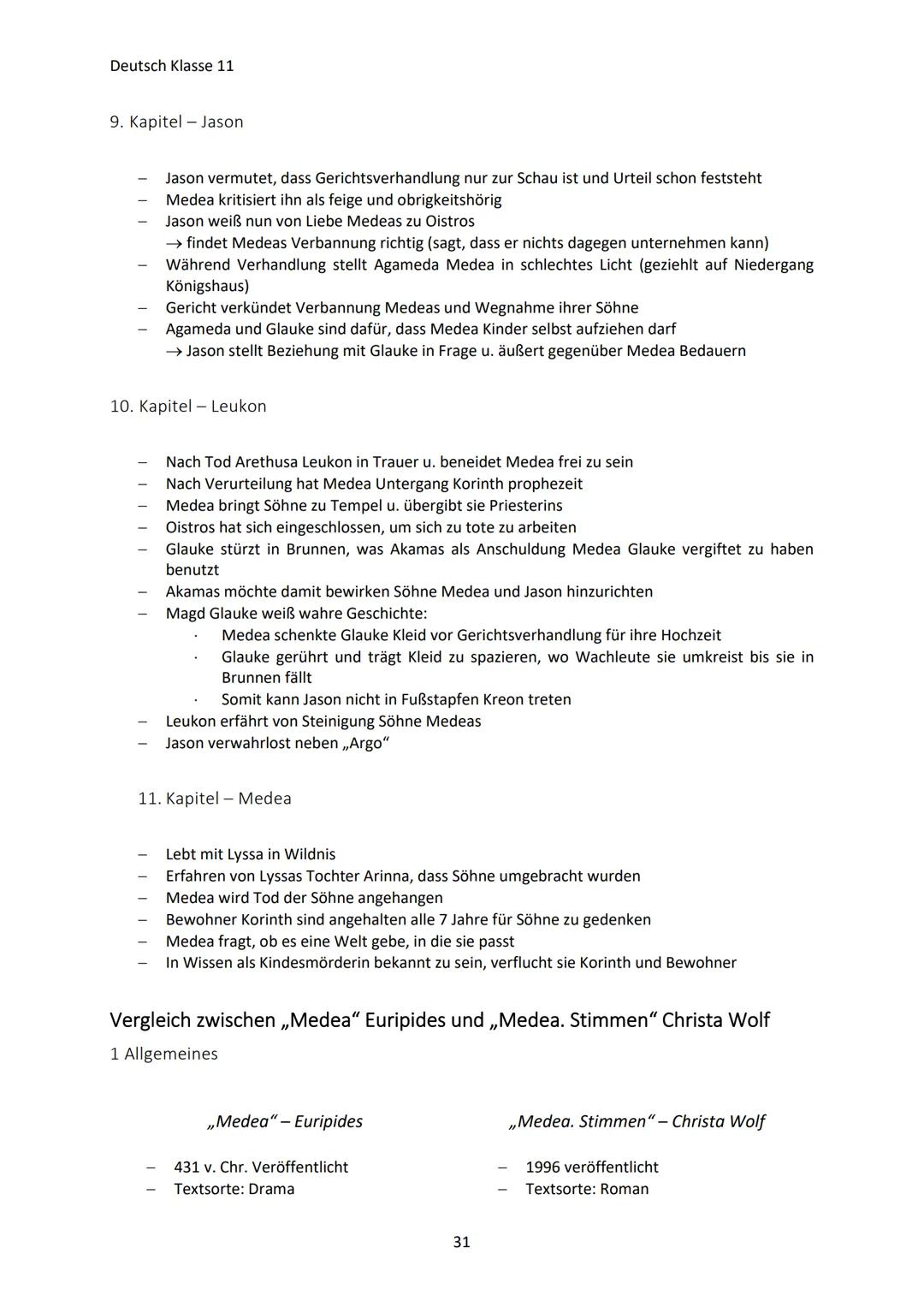 Deutsch Klasse 11
RÜCKBLICK KLASSE 10
Barock/Barockmusik
Begriff für die Epoche von etwa 1600 1750 (etwa Gleichlaufend mit der europäischen
