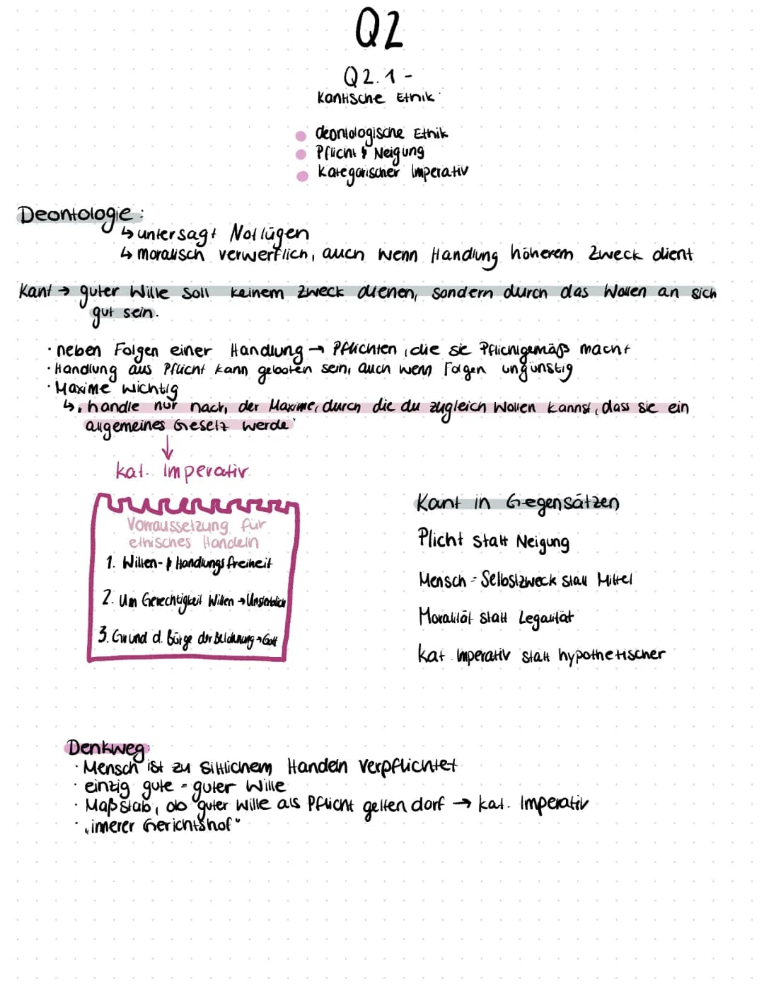 ETHIK-ABITUR 22 Mensch als VernunAwesen
Kant: Mensch ist überlegen (Vernunft) → miss Emotionen ertragen
prvirrerir höchstes Gut
Mensch ist
.