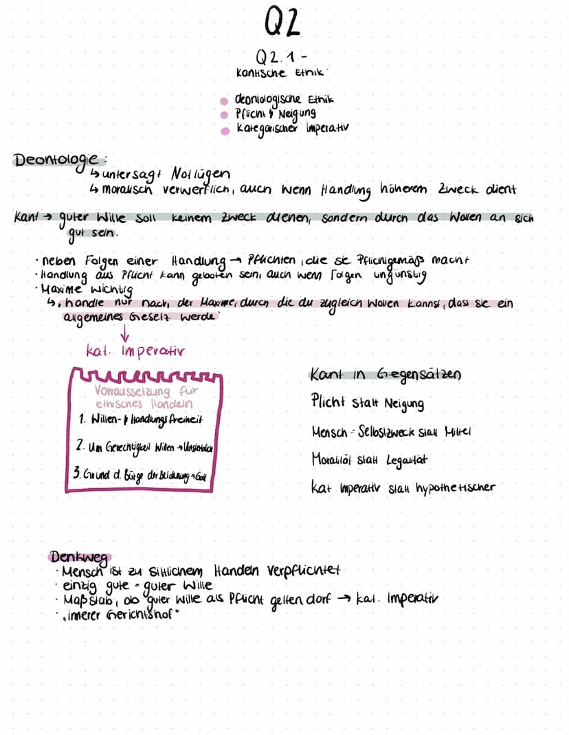 ETHIK-ABITUR 22 Mensch als VernunAwesen
Kant: Mensch ist überlegen (Vernunft) → miss Emotionen ertragen
prvirrerir höchstes Gut
Mensch ist
.