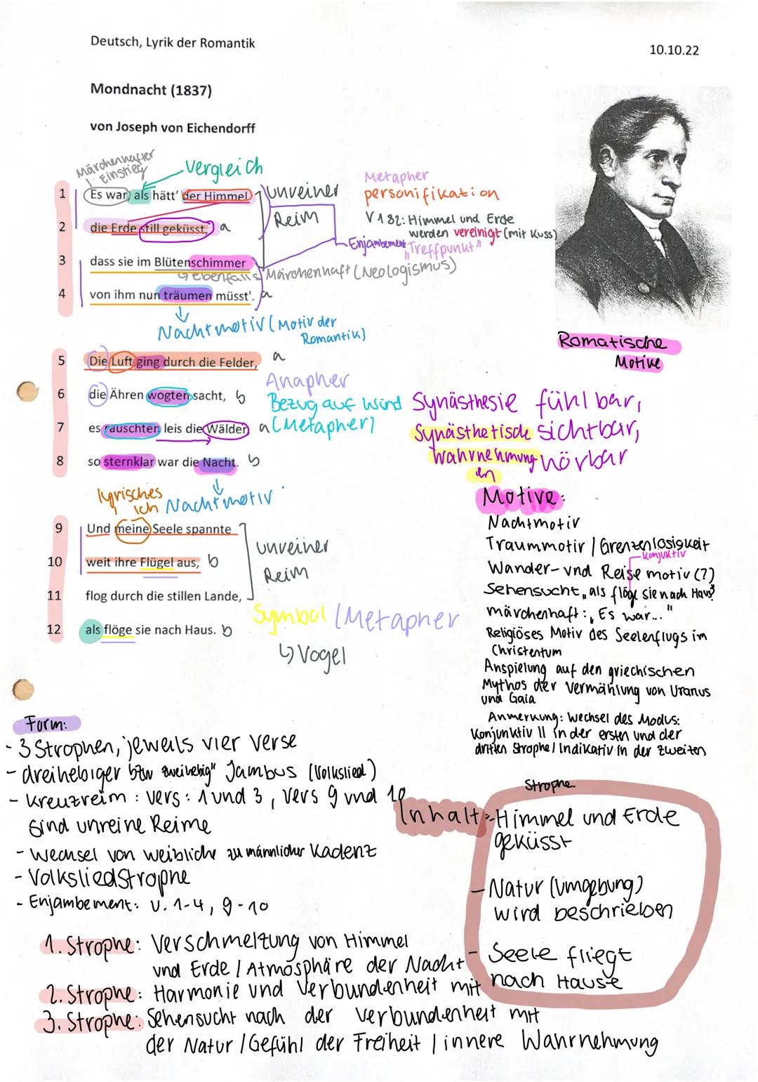 Mondnacht - Joseph von Eichendorff