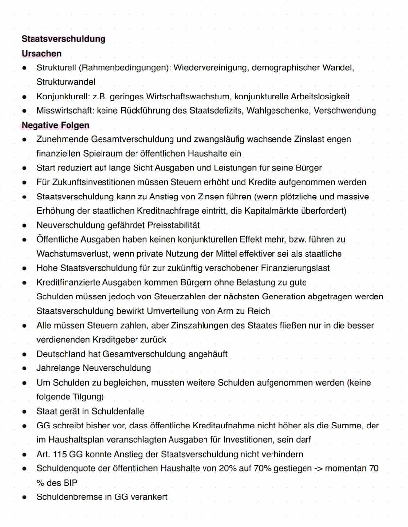 Politik und Wirtschaft 22
Q2.1 Konjunkturanalyse und Konjunkturpolitik - Herausforderungen
prozessorientierter Wirtschaftspolitik
Beobachtun
