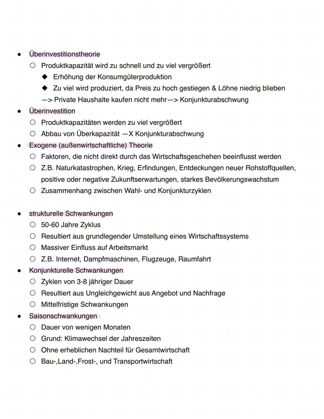 Politik und Wirtschaft 22
Q2.1 Konjunkturanalyse und Konjunkturpolitik - Herausforderungen
prozessorientierter Wirtschaftspolitik
Beobachtun