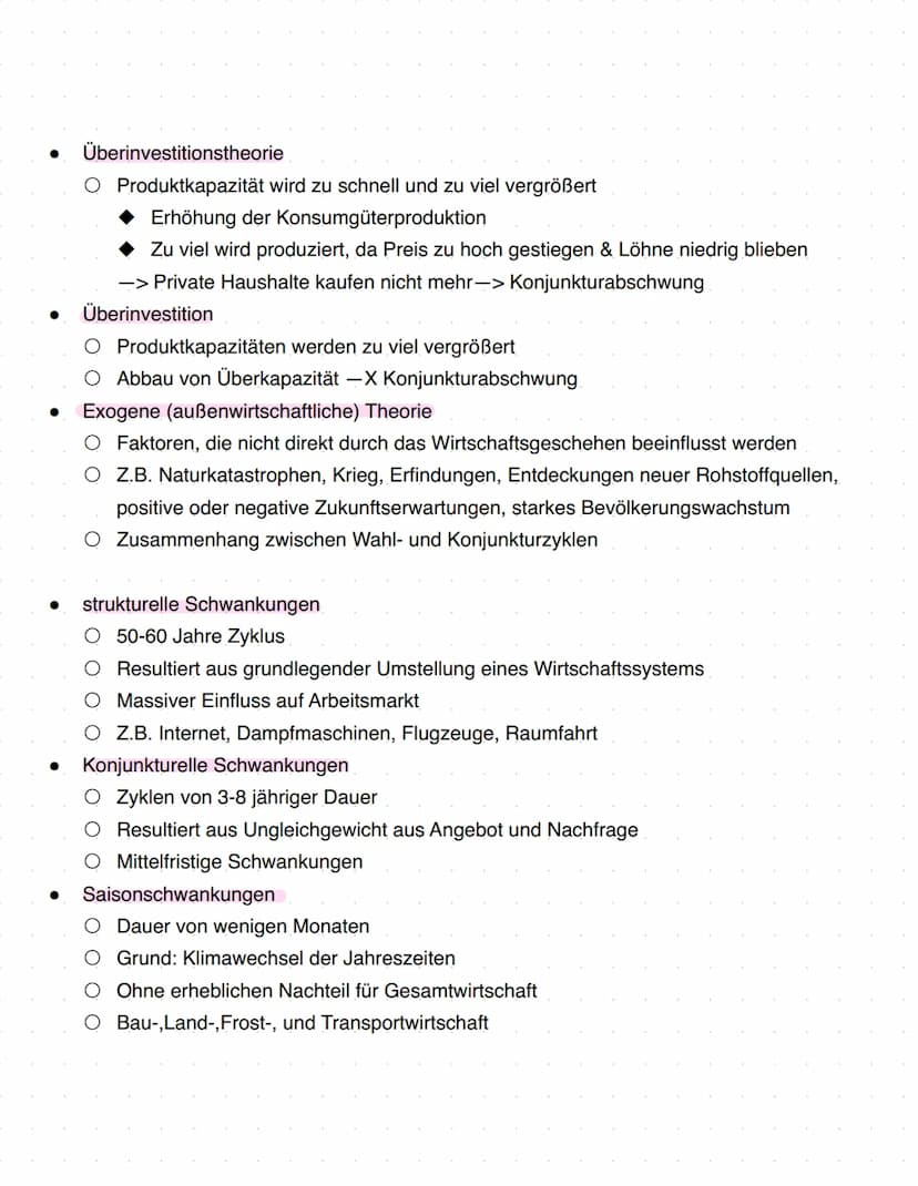 Politik und Wirtschaft 22
Q2.1 Konjunkturanalyse und Konjunkturpolitik - Herausforderungen
prozessorientierter Wirtschaftspolitik
Beobachtun