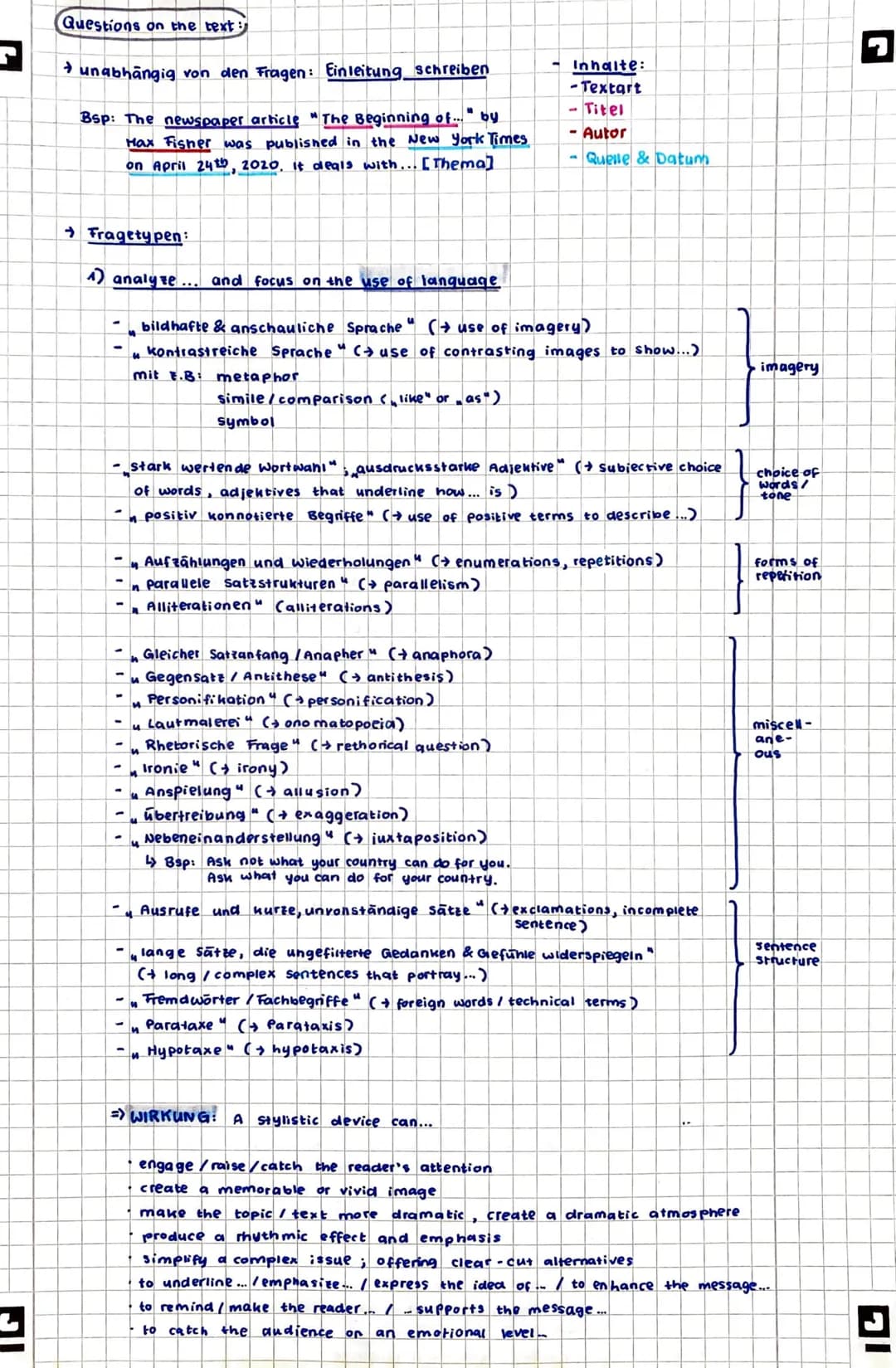 J
-
3
C
JI
Aufbau:
insg. 345 min
Listening comprehension (30 min 20%)
2 Text analysis (35%)
→ Auswahl zwischen 'non-fictional' - & fictional