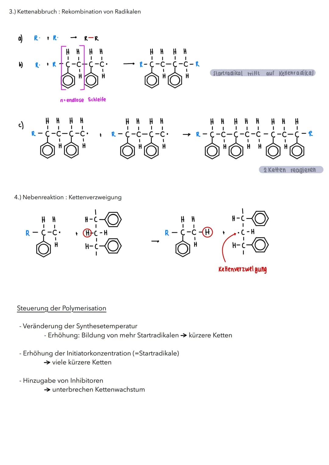 Der Polymerisationsgrad gibt die Anzahl der in einem Makromolekül gebundene Monomere
Eigenschaften
Vernetzung
Bindung
Thermoplaste
-beim erh