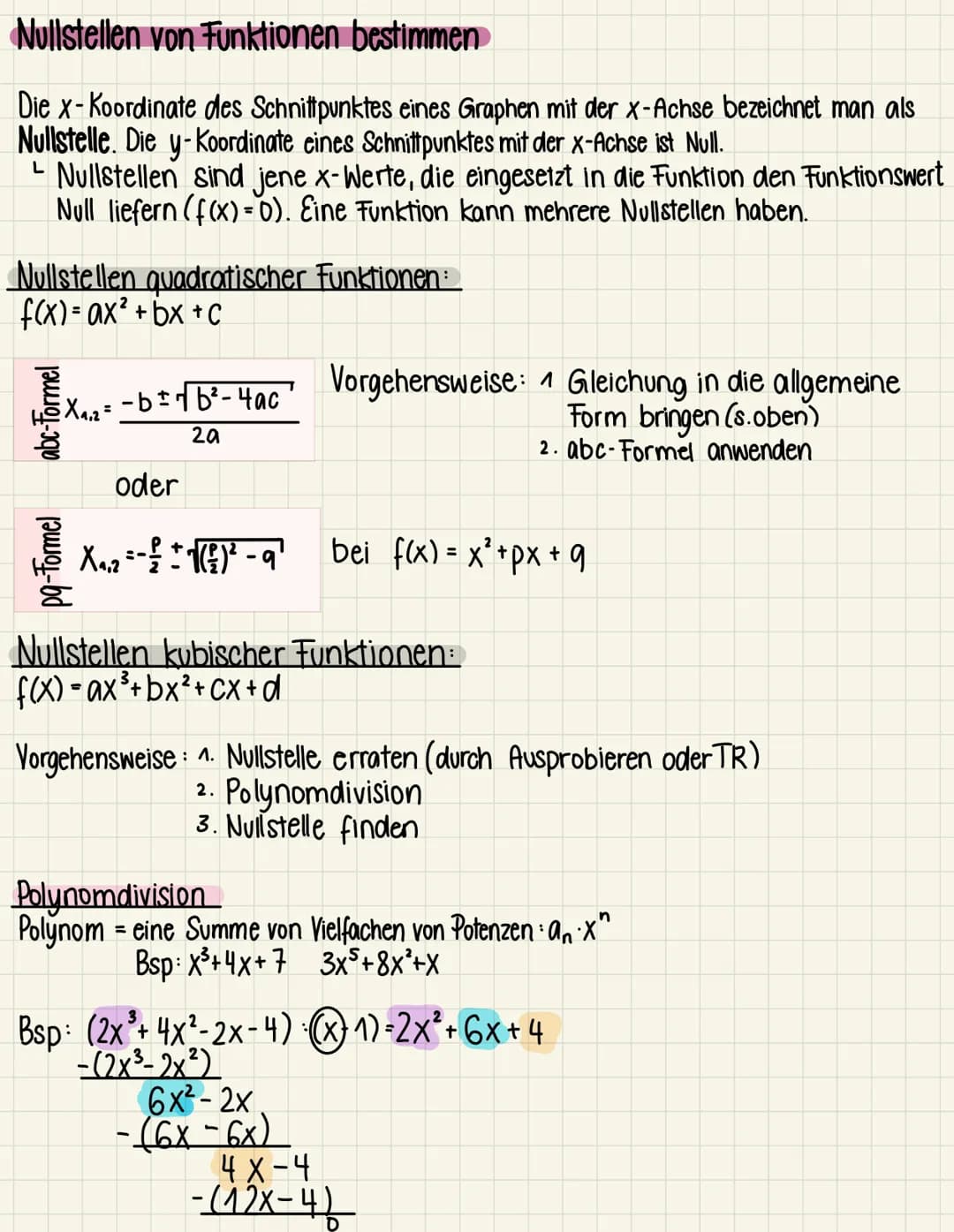 Differentialrechnung Zusammenfassung
Graphisch ableiten
((X) NEW
['(X) NEW
("0)
NEW
N- Nullstellen
E - Extrema
w - Wendepunkte
in allen Absc