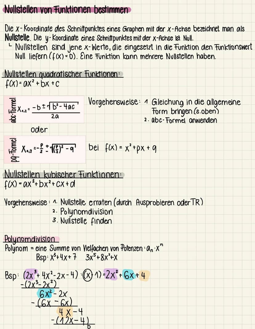 Differentialrechnung Zusammenfassung
Graphisch ableiten
((X) NEW
['(X) NEW
("0)
NEW
N- Nullstellen
E - Extrema
w - Wendepunkte
in allen Absc