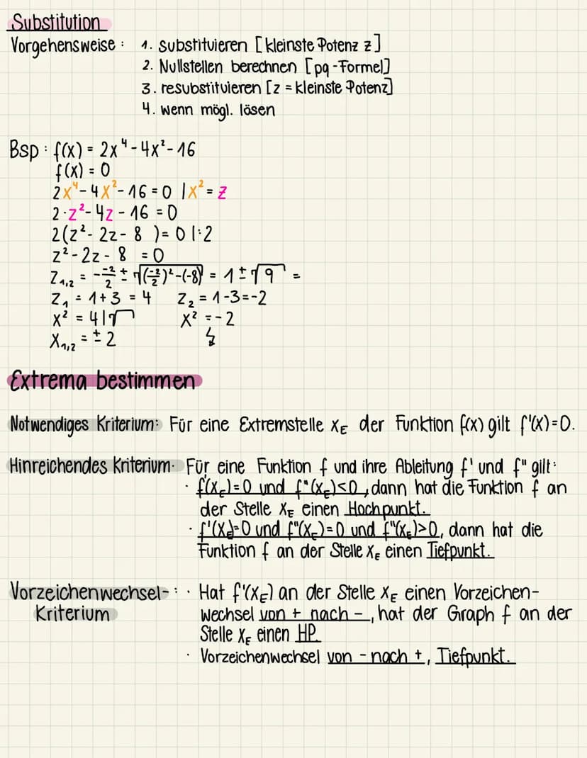 Differentialrechnung Zusammenfassung
Graphisch ableiten
((X) NEW
['(X) NEW
("0)
NEW
N- Nullstellen
E - Extrema
w - Wendepunkte
in allen Absc