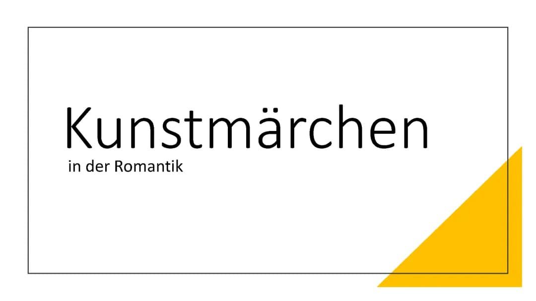 Kunstmärchen (Romantik)