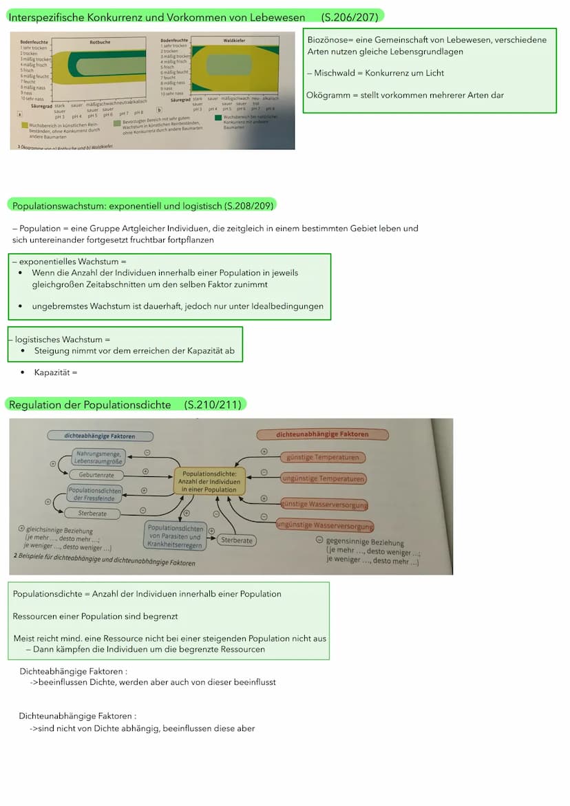 BIOLOGIE ÖKOLOGIE
Abiotische und biotische Faktoren wirken auf Lebewesen (S.186/187)
Biotische Umweltfaktoren:
- Faktoren aus der belebten U