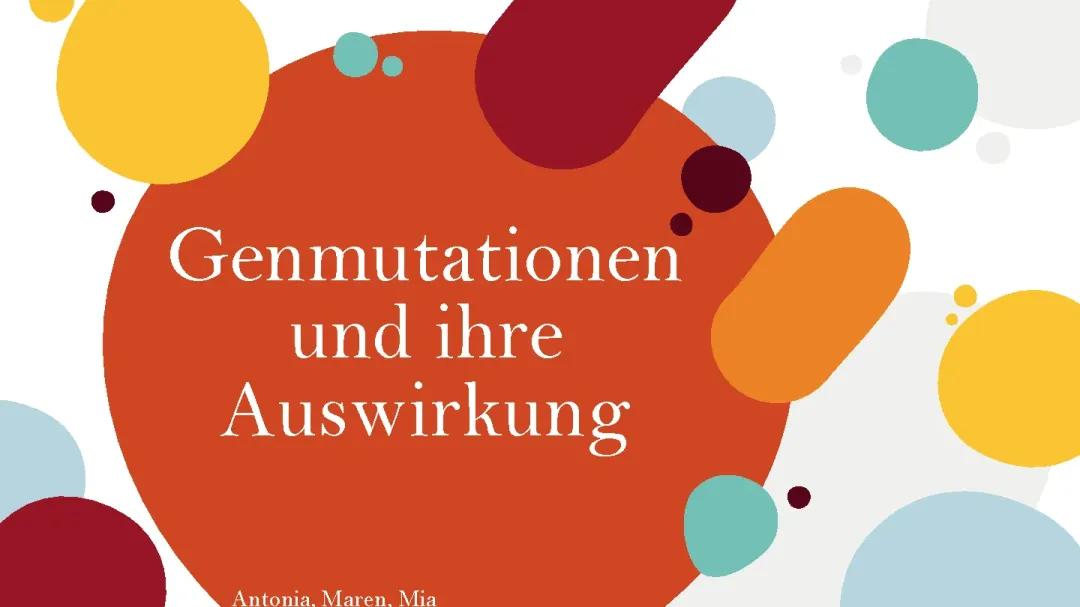 Genmutation und ihre Auswirkungen 