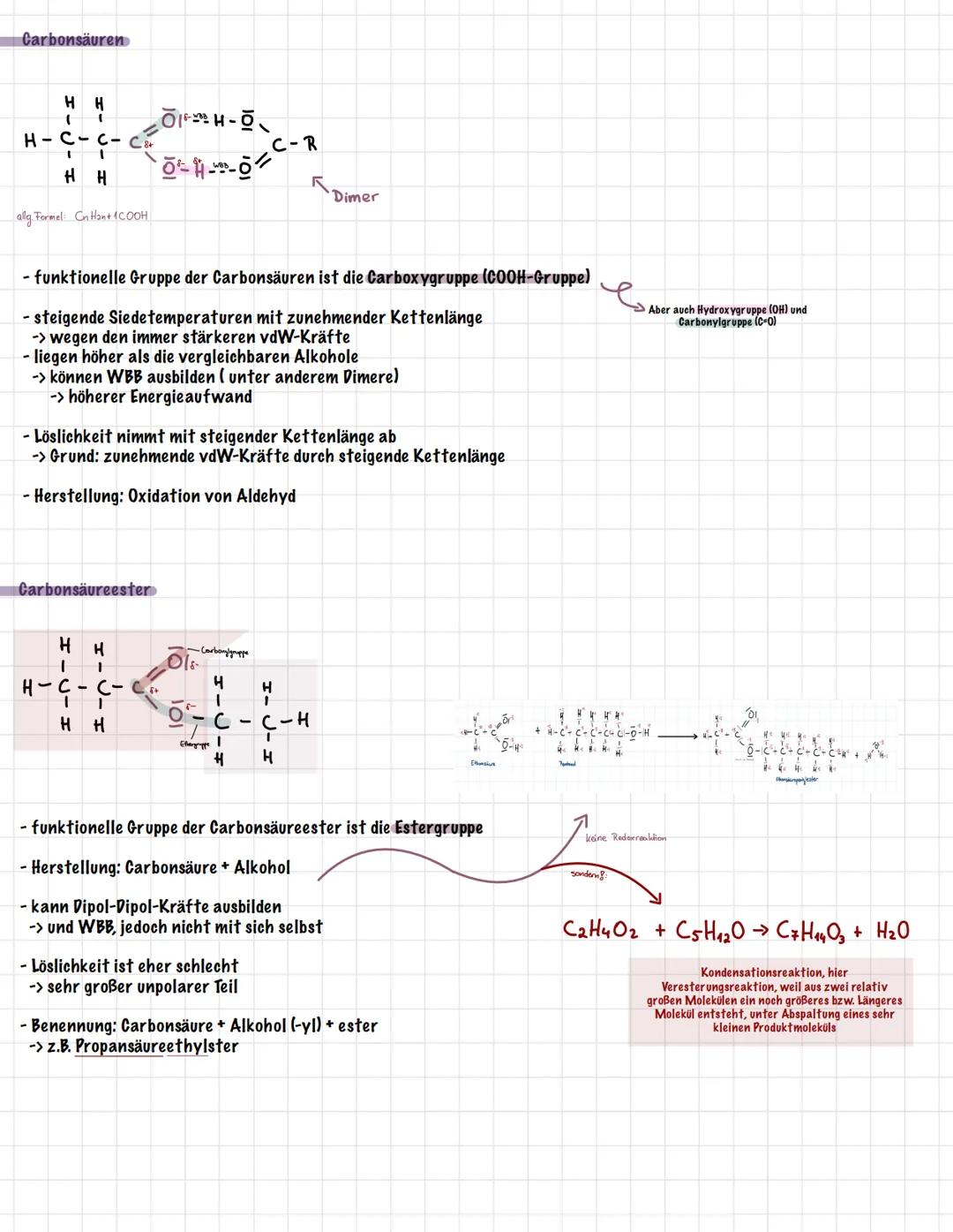 Alkane, Alkene, Alkine
CnHana
Pentan (C5H12)
H H H H H
I
I
I
I
1
H-C-C-C-C-C-H
1
1 I 1 I
HH H H H
Alkanole/Alkohole
Pentanol (Cs H4OH)
H
HH
